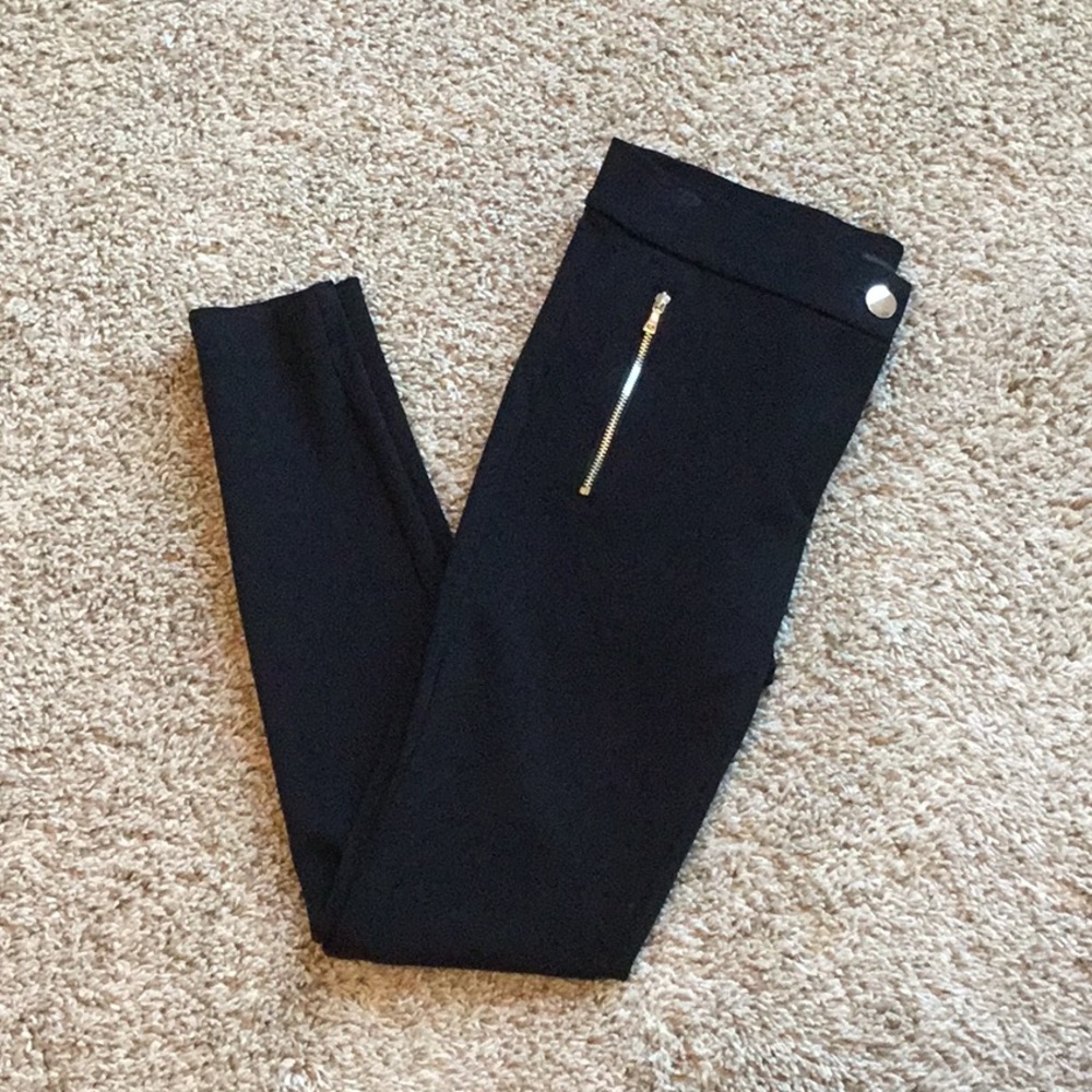 LOFT Black Stretchy Ankle Pants